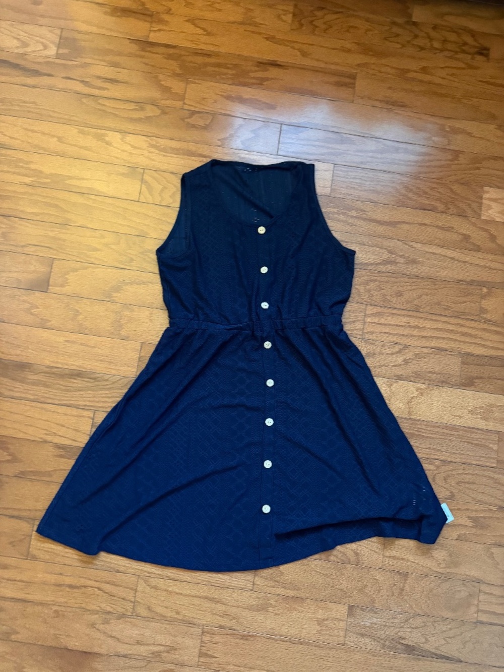 Blue Button-down Cupshe Dress